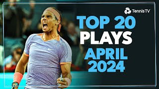 Vintage Nadal, Incredible Jarry Pass, Dimitrov Hand Skills & More! | Top 20 Shots From April 2024