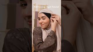 Full Coverage Hijab Tutorial #hijab #hijablookbook #abaya #muslimclothing #hijabi #hijabtutorial