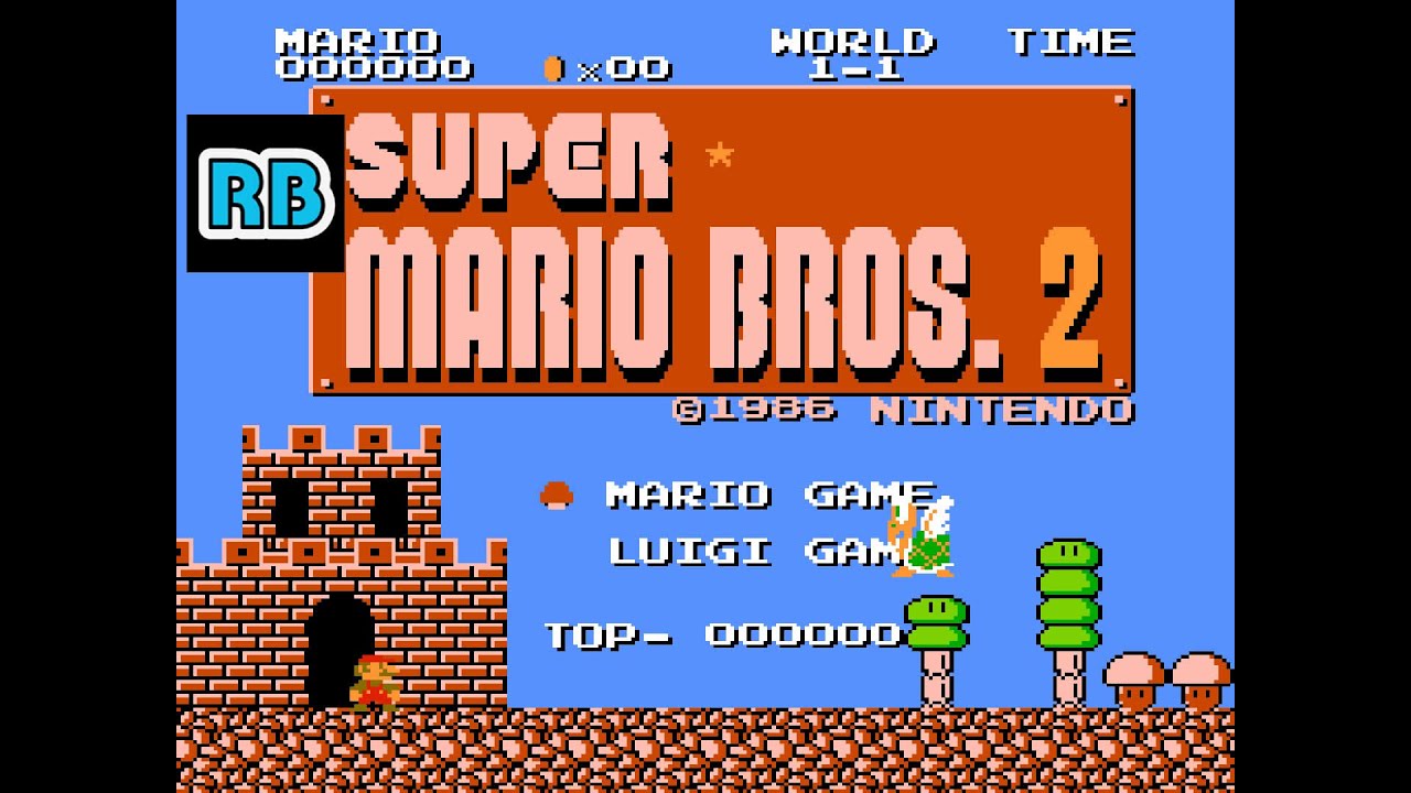 1986 [60fps] FC Super Mario Bros. 2 DEMO