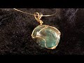 Wire Wrapping #4 - Painted Glass Gem