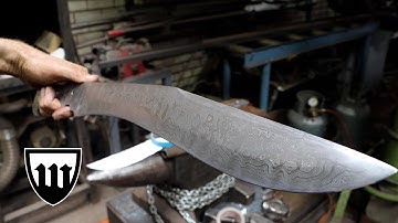 Forging a pattern welded kukri knife, part 2, heat treatment.