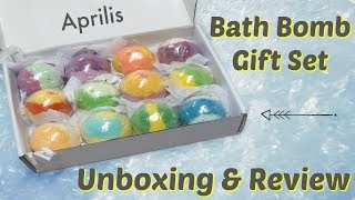 Aprilis Essential Oil Bath Bomb Gift Set Review & Demo!