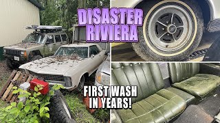 Disaster Barnyard Find | Extremely Moldy Riviera | First Wash In Years | Car Detailing Restoration