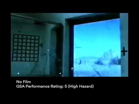 3M Scotchshield Window Film Ultra Series Blast Test
