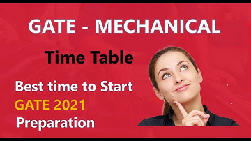 Gate Mechanical Engineering | Preparation Strategy | Daily Timetable