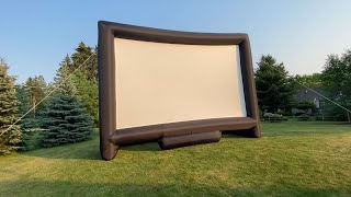 Sewinfla 33ft MEGA Outdoor Inflatable Projector Screen Review!!!