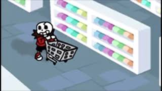 hardtale sans at the store.mp4