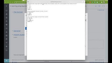 Mengimpor Soal Pilihan Ganda dari Notepad ke Moodle (Format Aiken)