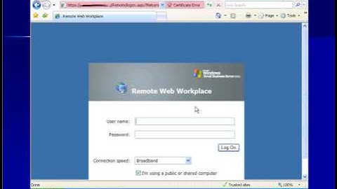 An overview of Remote Web Workplace
