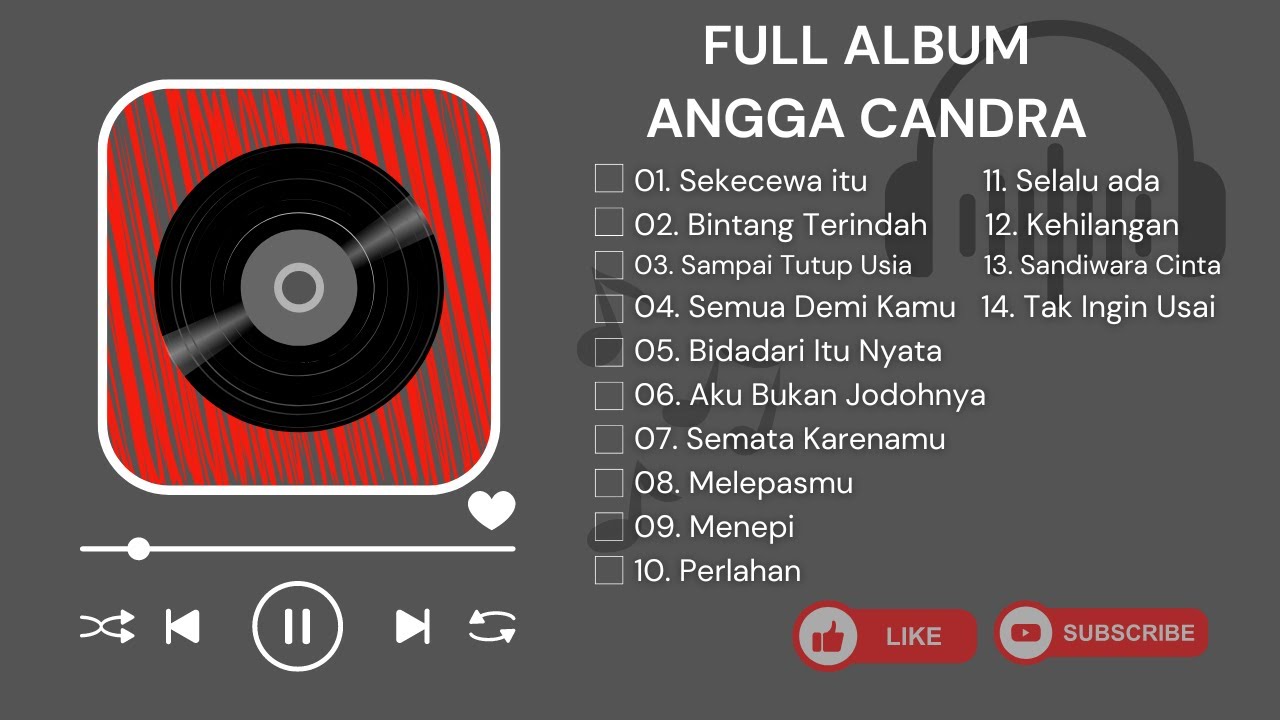 SEKECEWA ITU - ANGGA CANDRA | FULL ALBUM ANGGA CANDRA