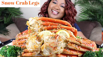 SEAFOOD BOIL MUKBANG  , SNOW CRAB LEGS  , BLOVES SAUCE