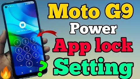 Moto G9 Power mein app lock kaise lagaye | Moto G9 Power app lock Setting | Moto G9 Power app lock