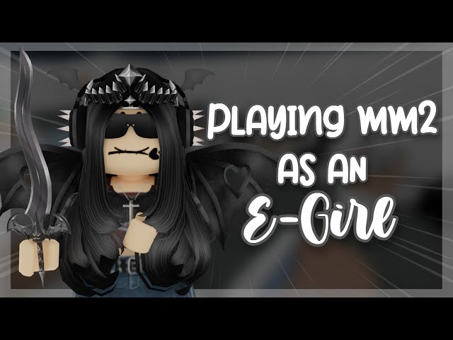 Pretending to be a Noob Bacon Girl in MM2(Roblox) 
