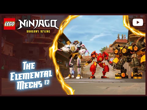 LEGO NINJAGO Dragons Rising | The Elemental Mechs | The Mech Master | E2