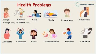 Health Problems in English (with examples)English Vocabulary