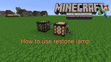 Minecraft Xbox 360-TU12-How to use redstone lamps(Quick Tip)