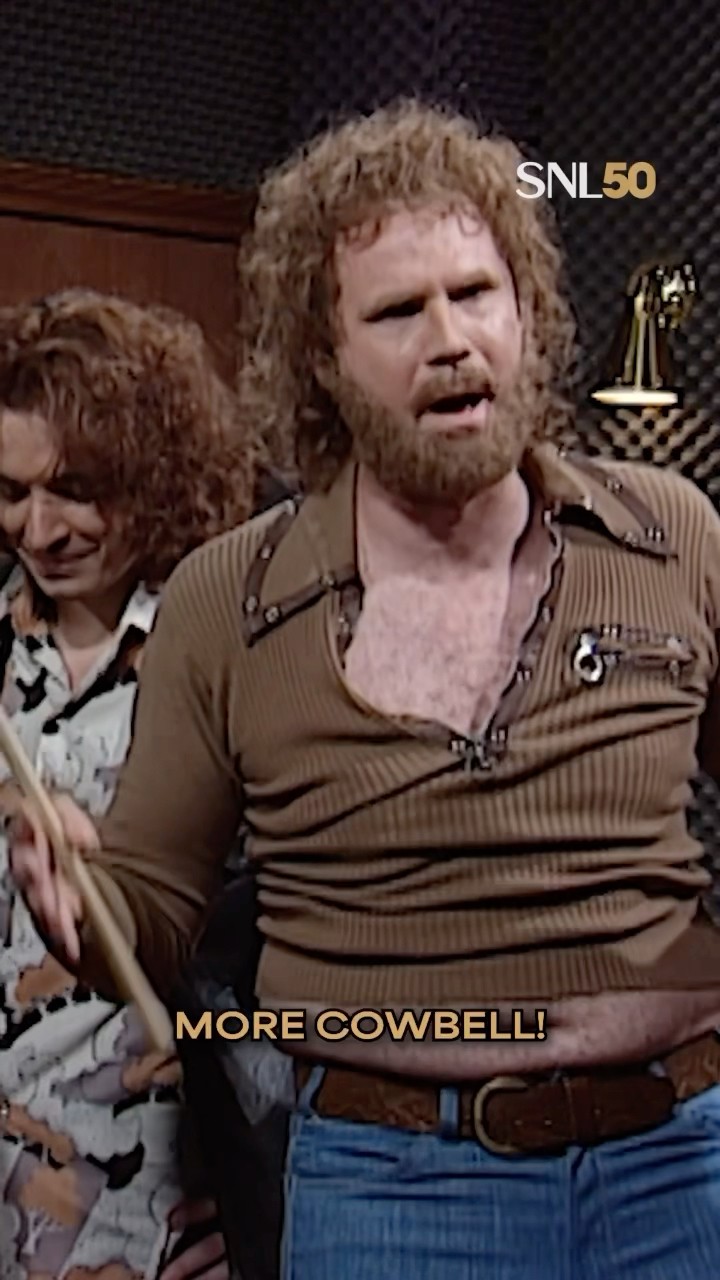 Bruce Dickinson (#ChristopherWalken) wants more cowbell from Gene Frenkle (#WillFerrell) ? #SNL50