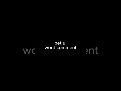 bet u wont