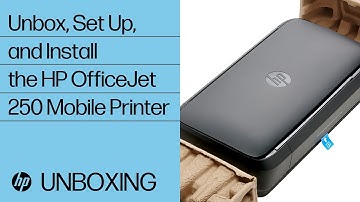 Unboxing, Setting Up, and Installing the HP OfficeJet 250 Mobile Printer | HP OfficeJet | HP