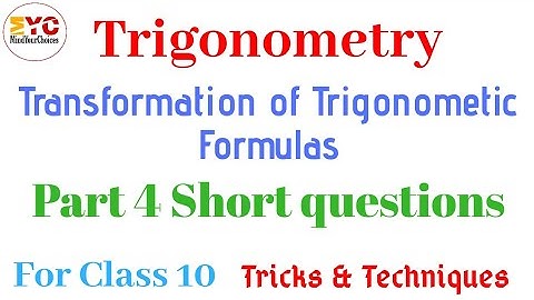 Trigonometry Class 10 | Class 10 Trigonometric identities | Trigonometry trick | Prove that question