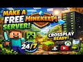 How To Make a FREE Minecraft Server (24/7 + Crossplay) | MineKeep Tutorial
