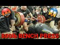 800 POUND WORLD RECORD BENCH PRESS on ESPN (MUST WATCH) - BIGGEST powerlifting "ERROR" ever!