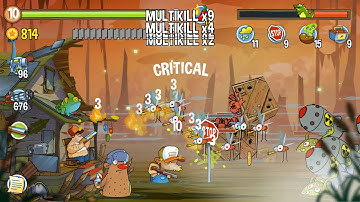 Swamp Attack - Hard Mode. Episode 4. Level 16 Gameplay Android walkthrough