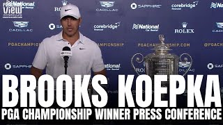 Brooks Koepka Reacts to Winning PGA Championship &amp; Becoming First LIV Golfer to Win a Major