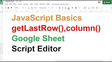 Get Last Row()column- App Script- Google Sheet Tutorial - How to get last row column of range- Hindi