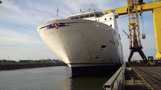 Stena Europe Harland& Wolff Dry Docking Time-lapse