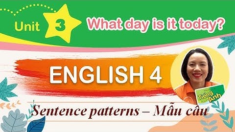 TỪ VỰNG TIẾNG ANH LỚP 4 - Unit 3. What day is it today? - Thaki English Tiếng Anh tiểu học