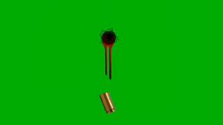 Green Screen Gun Shoot Fireblood Effect Fire Shoot Green Screen