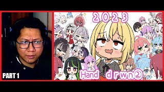 2023 Summary Hand drawn 2 PART 1 By @momonofuen1427 | Hololive Animation REACTION