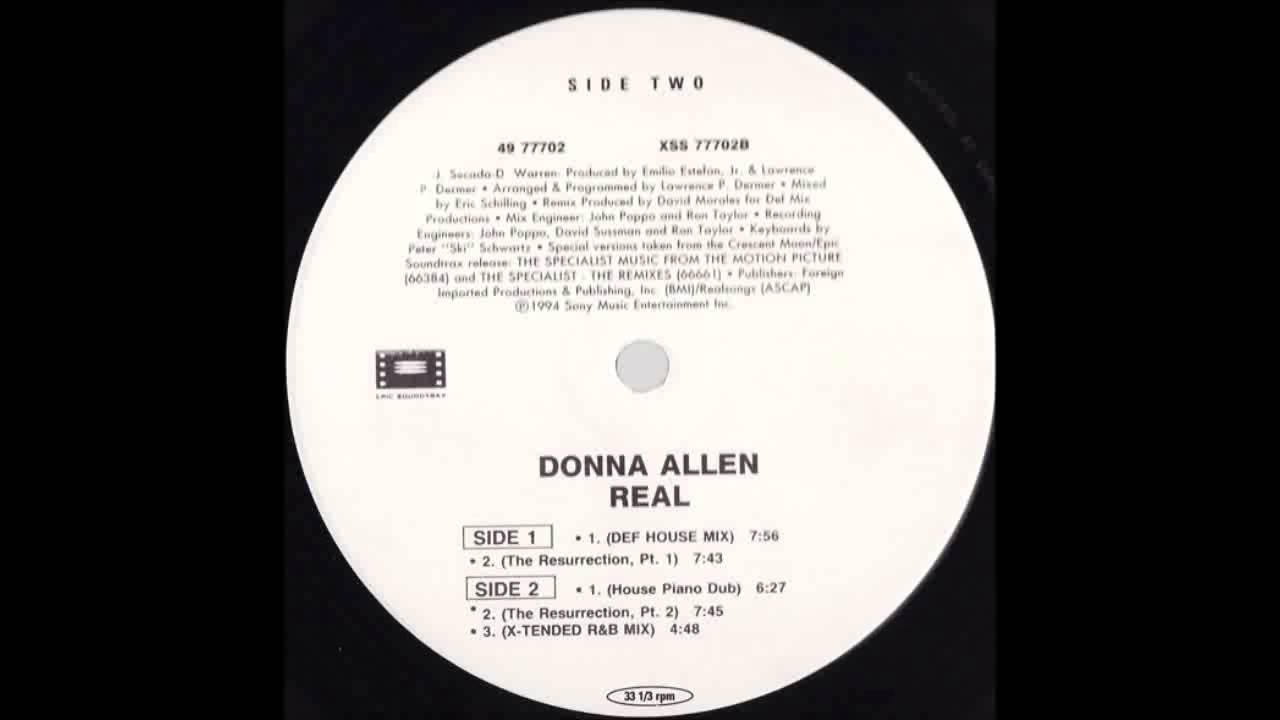 (1994) Donna Allen - Real [David Morales House Piano Dub RMX]
