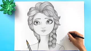 Elsa Drawing | How to Draw Elsa from Frozen 2