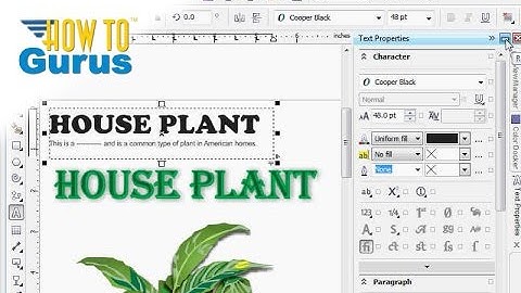 How to Use Text Properties in CorelDRAW Text Effects Tutorial