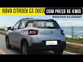 NOVO CITROEN C3 É MELHOR QUE KWID 2023? TODOS OS DETALHES, CONSUMO NA CIDADE VALE A PENA?