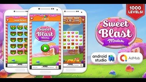 Sweet Blast Match - Matching Game Android Studio Project with AdMob Ads + Ready to Publish