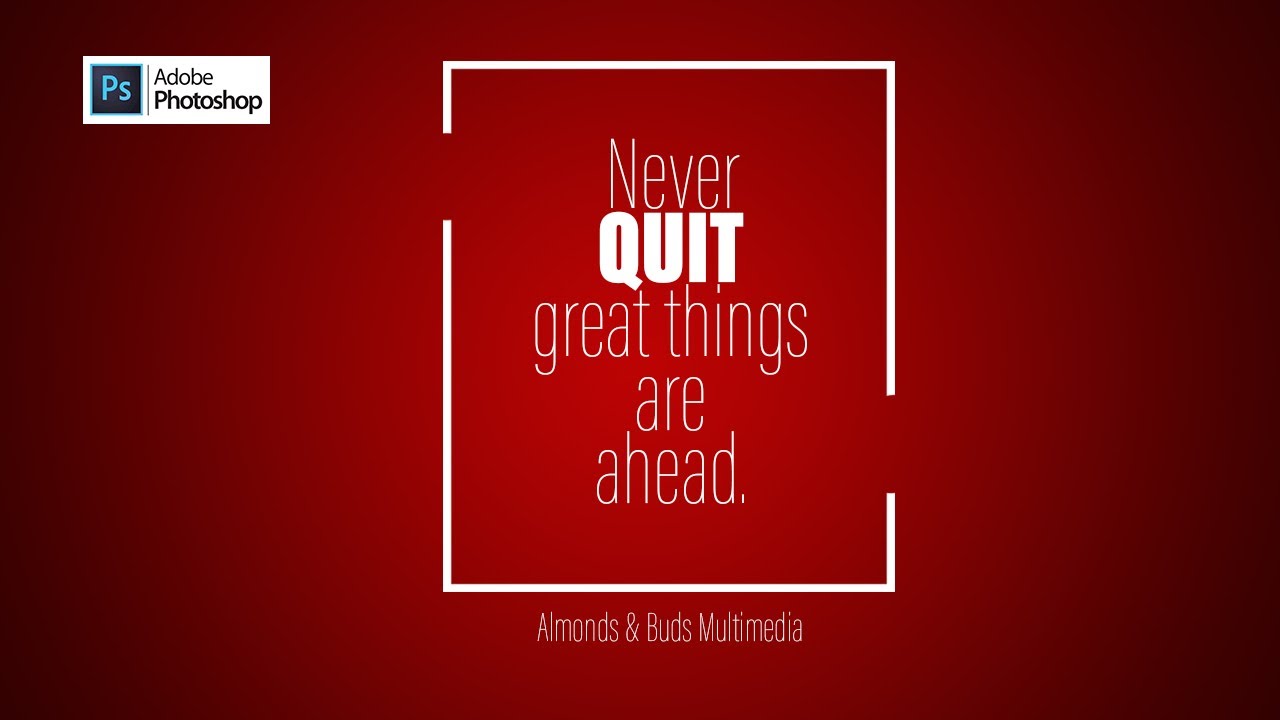 How to make quote banner in photoshop | 2022 