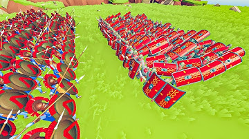 TABS  - 300 Spartans vs TESTUDO Formation in Totally Accurate Battle Simulator!