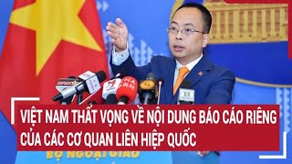 Việt Nam thất vọng về nội dung Báo cáo riêng của các cơ quan Liên Hiệp Quốc | Tin nóng