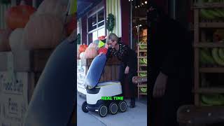 $1 Delivery? Meet the Robot Replacing Drivers#robot #inventions #machine #excavator #shorts #fyp