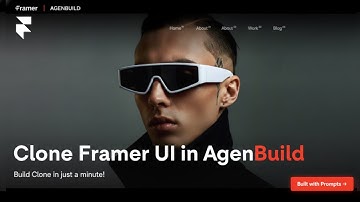 Recreate Framer Template UI in AgenBuild with Prompts | Built in Minutes