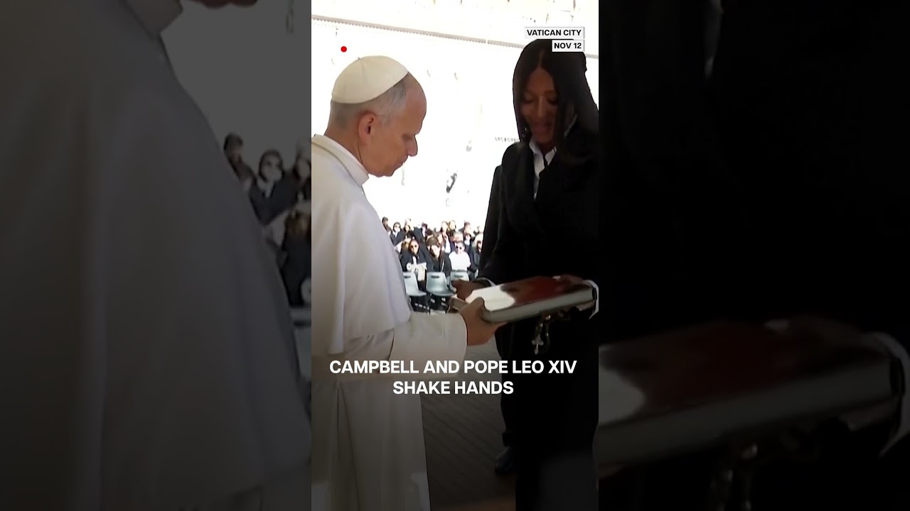 British Supermodel Naomi Campbell Meets Pope Leo XIV | N18G