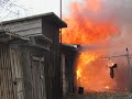 Пожар в центре Козельска на Чкалова 4