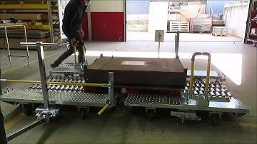 Lean Manufacturing - 4Lean - Pallet/Cointainer - Straight - Open Side - Single - Lowered - Cart