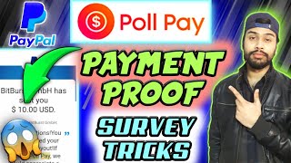 Poll Pay App Payment Proof & Trick | Best Survey Apps to Make Money | New PAYPAL Earning Apps 2022 screenshot 5