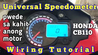 Part 2: DIGITAL SPEEDOMETER FOR ALL MOTORCYCLE WIRING CONNECTION | TAGALOG TUTORIAL | CB 11O