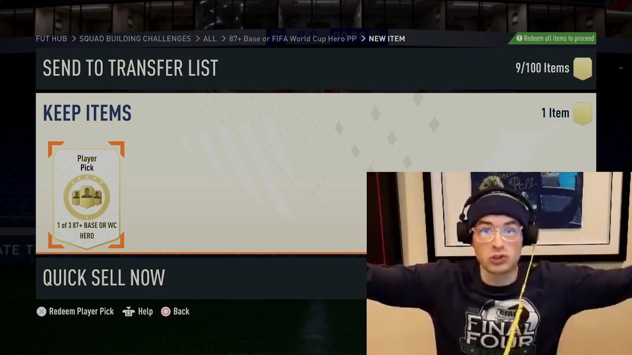 Nick tests NEW 87+ Base or World Cup Hero Player Pick SBC