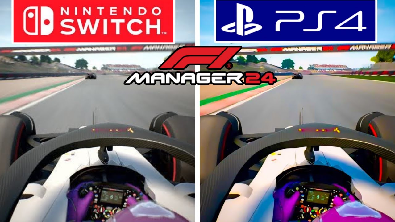 F1 Manager 24 PS4 vs Nintendo Switch Graphics Comparison